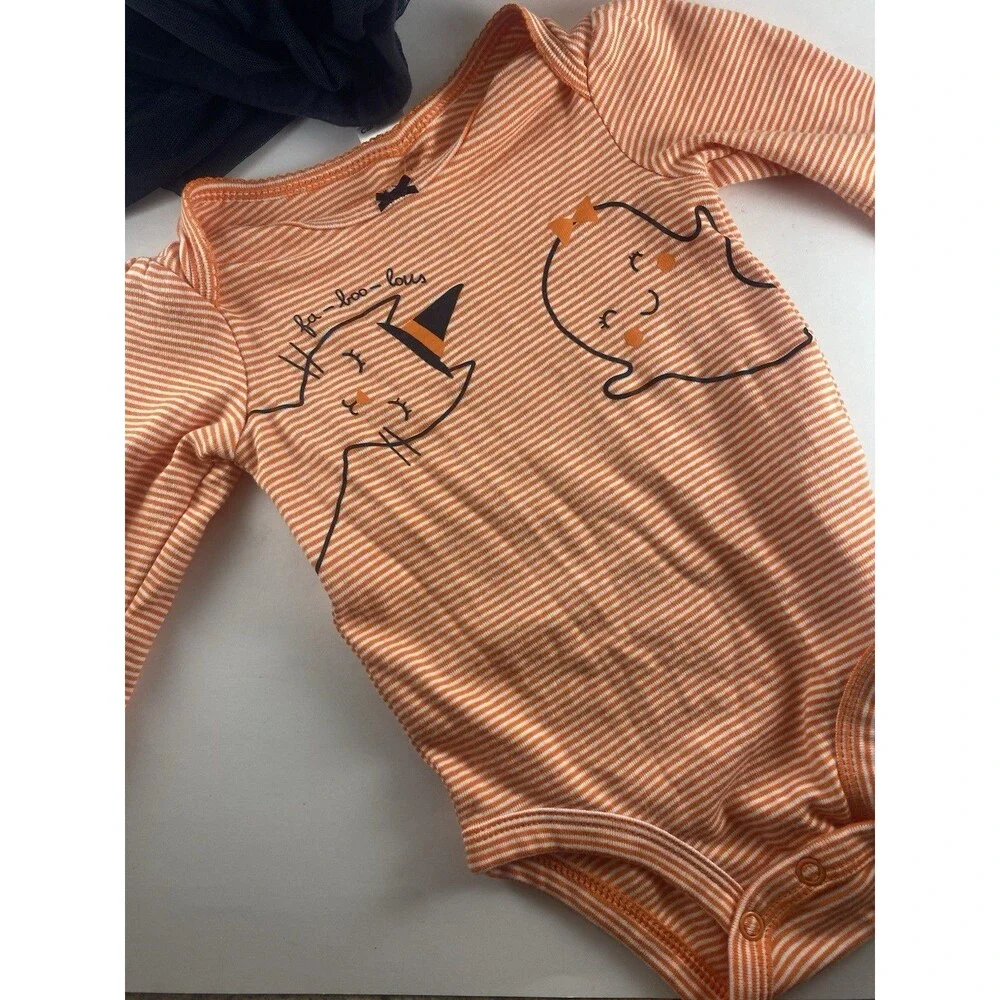 Carter's Halloween Baby Girl's Bodysuit Top Pants Tutu Outfit Size 6 Months NEW - Picture 4 of 10